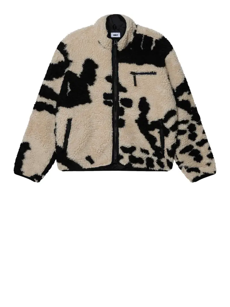 giubbino obey shaggy sherpa da uomo - multicolore