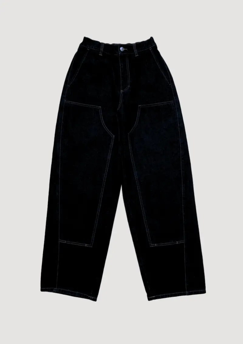 Leah 2 Baggy Denim BLACK