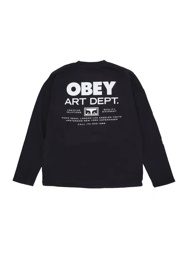 Maglietta Manica Lunga Donna Creative Solutions L/Tee Pigment Black