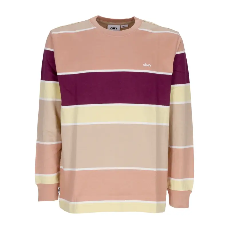 Maglietta Manica Lunga Uomo Nationale Stripe s Tee Italian Clay Multi