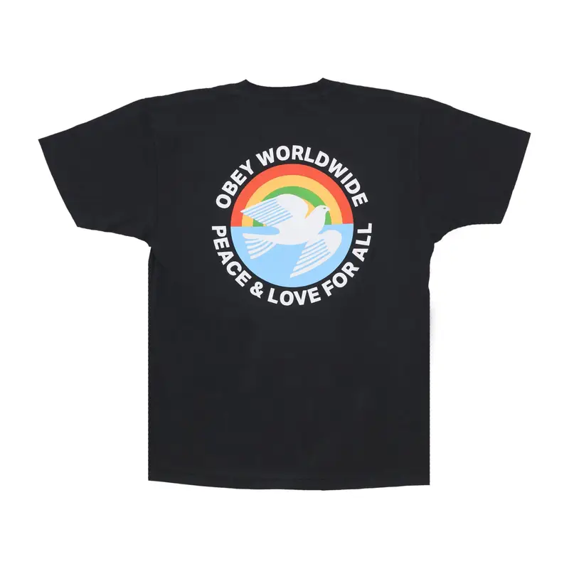 Maglietta Uomo Peace & Love For All Classic Pigment Tee Pigment Vintage Black
