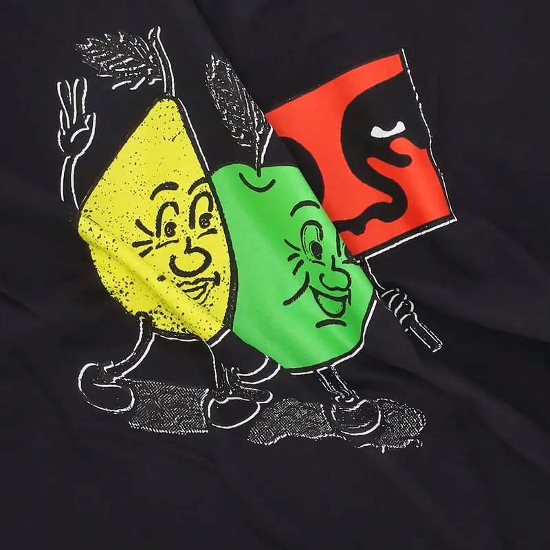 Maglietta Uomo Peaceful Protest Heavy Weight Classic Tee Vintage Black