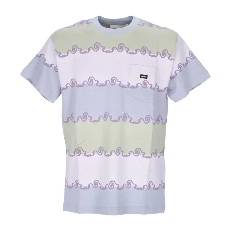 Maglietta Uomo Receptor Jacquard Pocket Tee Opal Multi
