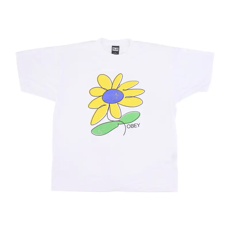 Maglietta Uomo Sun Flower Heavyweight Tee White