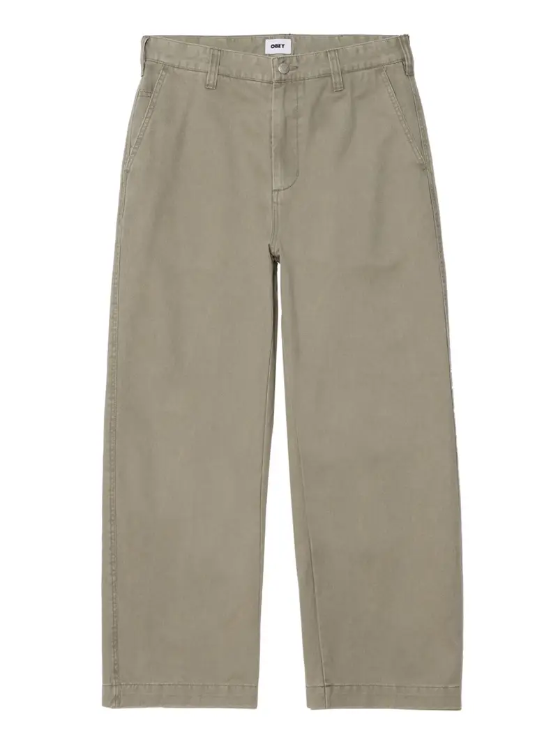 pantalone chino obey bigwig giant chino da uomo - avorio