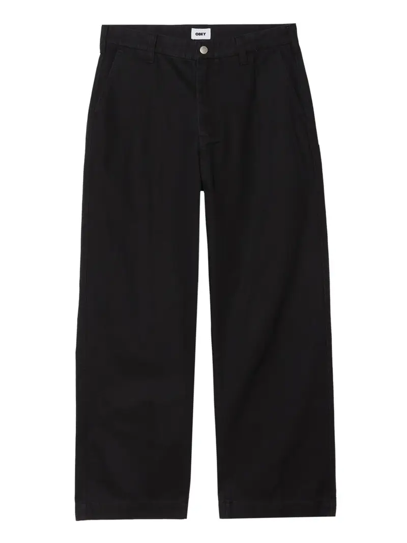 pantalone chino obey bigwig giant chino da uomo - nero