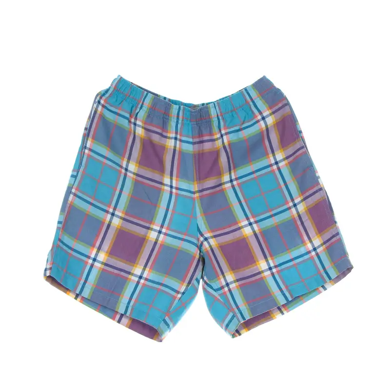 Pantalone Corto Uomo Easy Plaid Short Aqua Multi