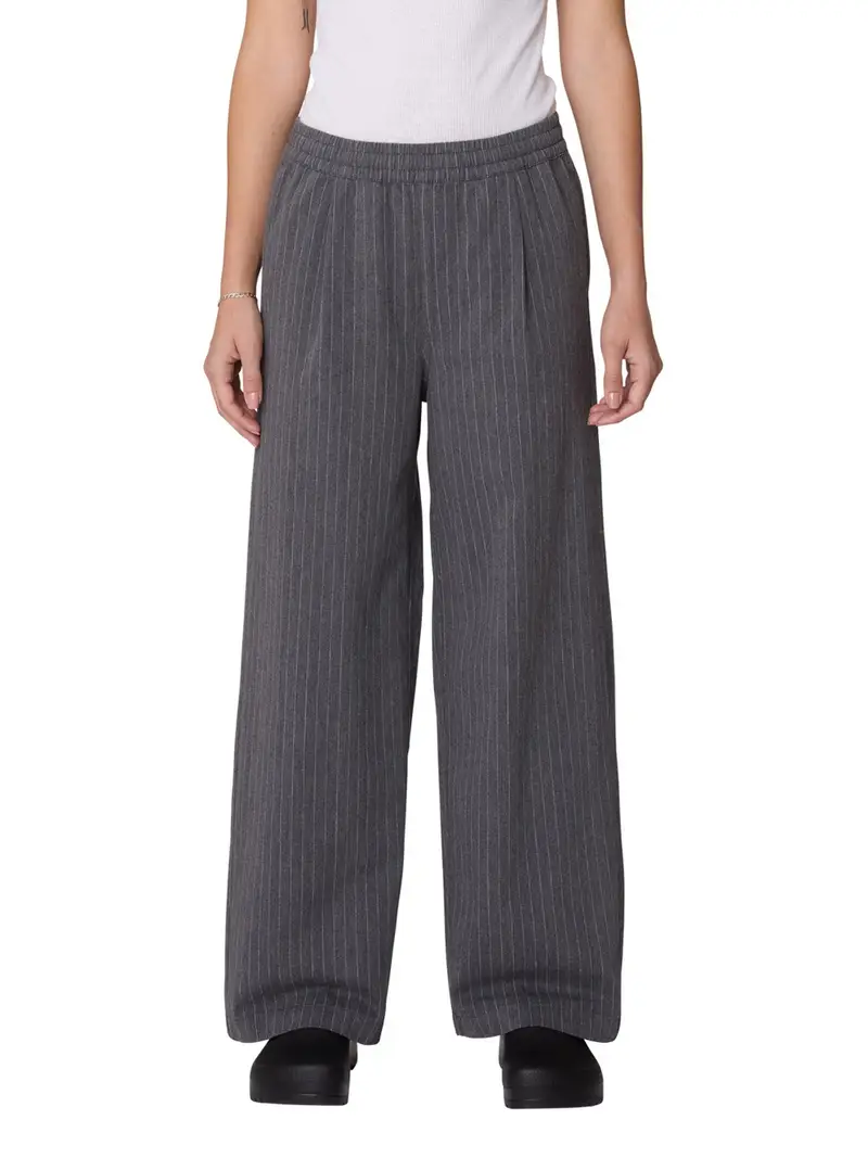 pantalone straight obey irina pleated da donna - grigio