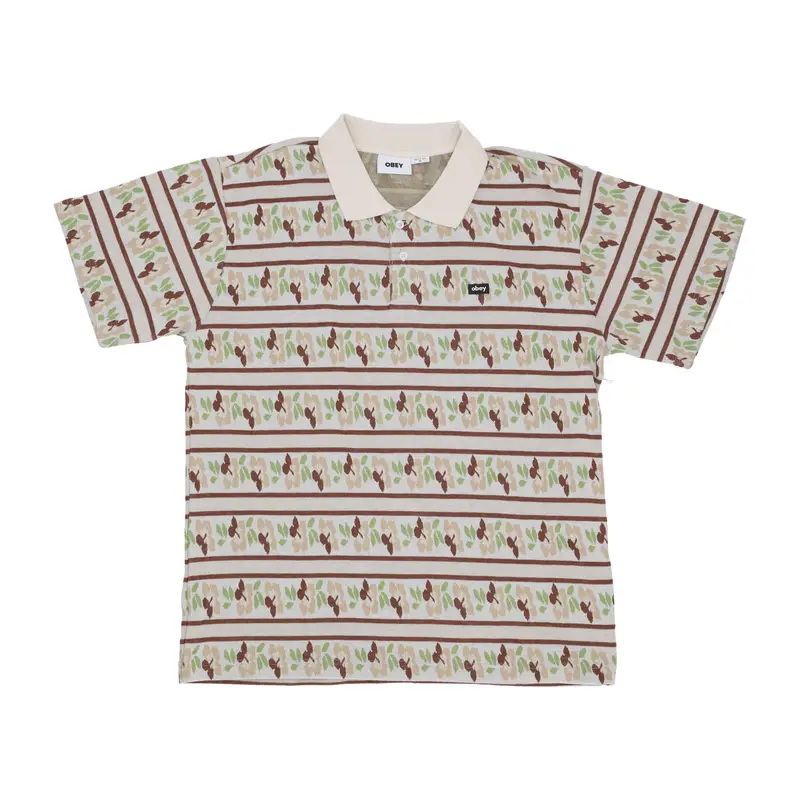 Polo Manica Corta Uomo Pressed Jacquard Polo White Cap Multi