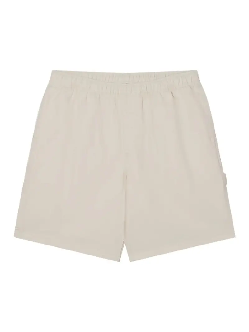 Short di carpentiere di denim facile Bianco