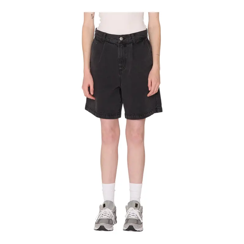 shorts donna obey shift panel short - digital black