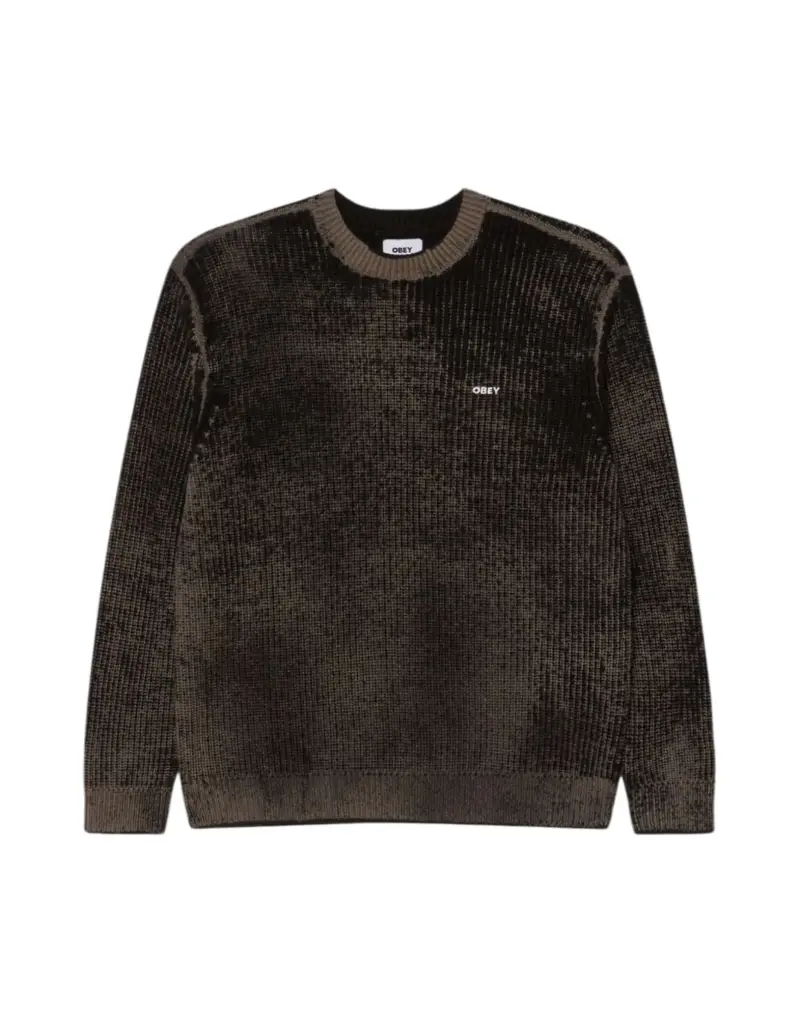 Spray effect knit sweater maglioncino in misto cotone - Black multi XL