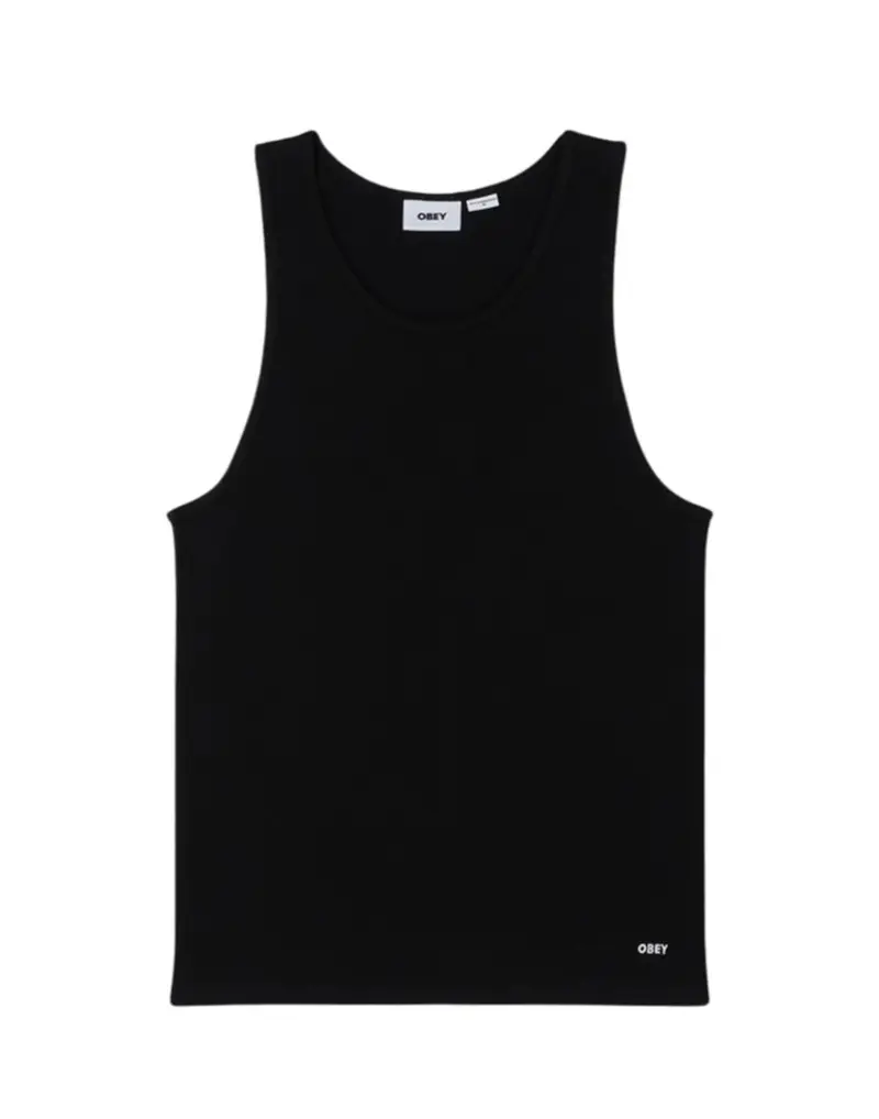 Obey Standard rib tank canotta a costine (pack da 2pz) - black M