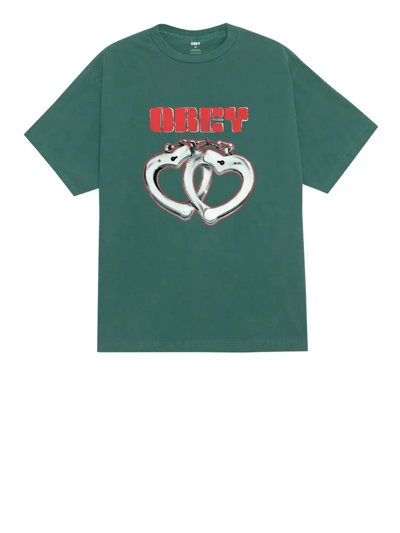 Obey T-shirt Uomo Verde 3220454