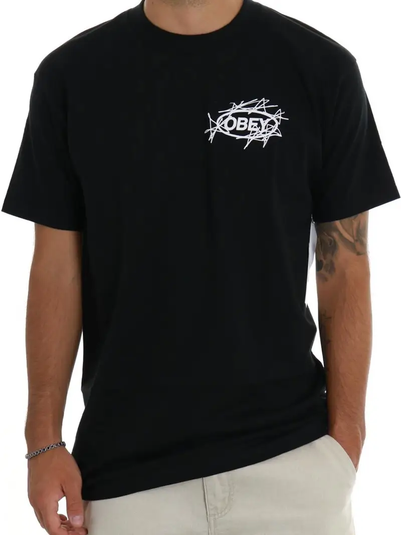 Obey T-shirt Uomo Nero 3220195