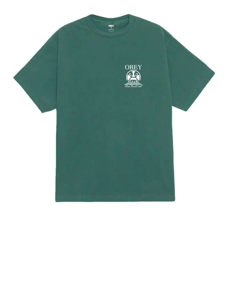 Obey T-shirt Uomo Verde 3389717