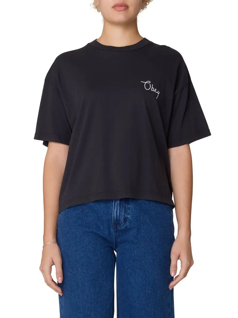 Obey T-shirt Donna Nero 2960821