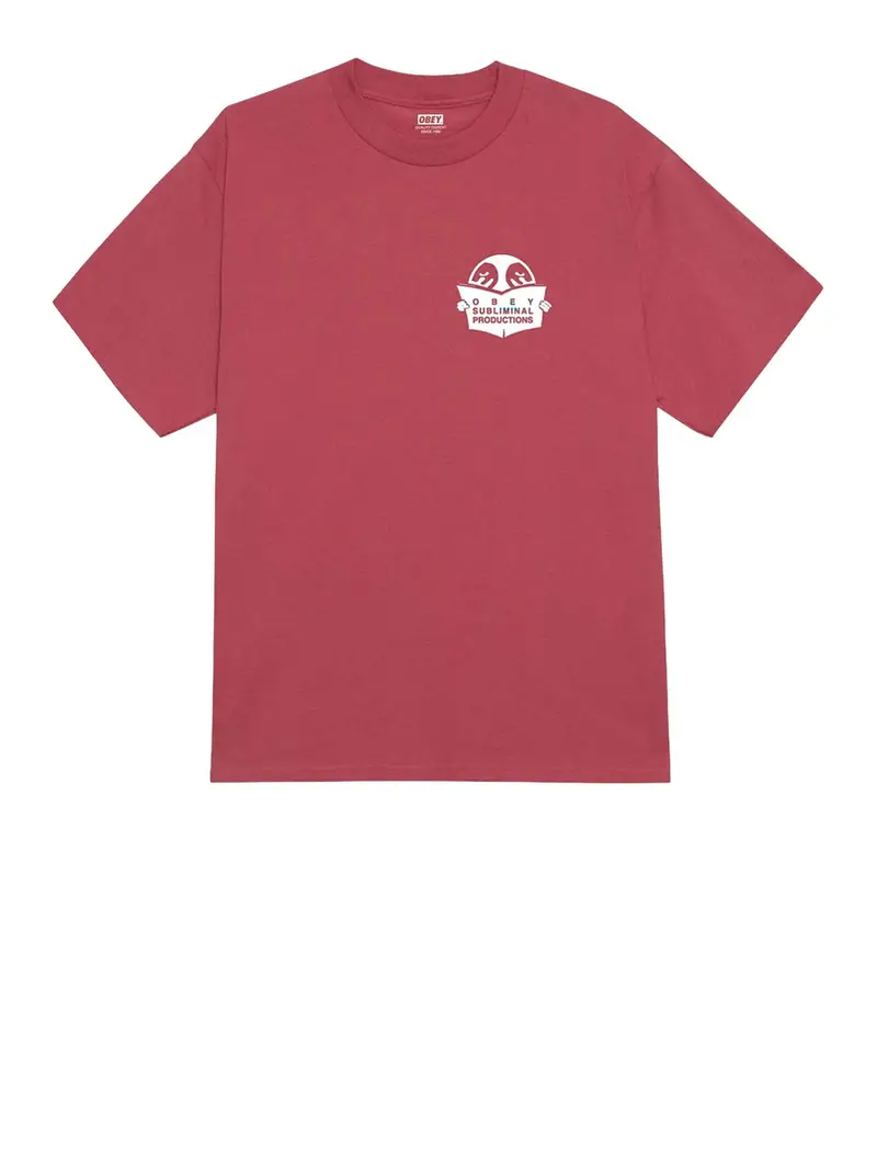 Obey T-shirt Uomo Rosso 3493895