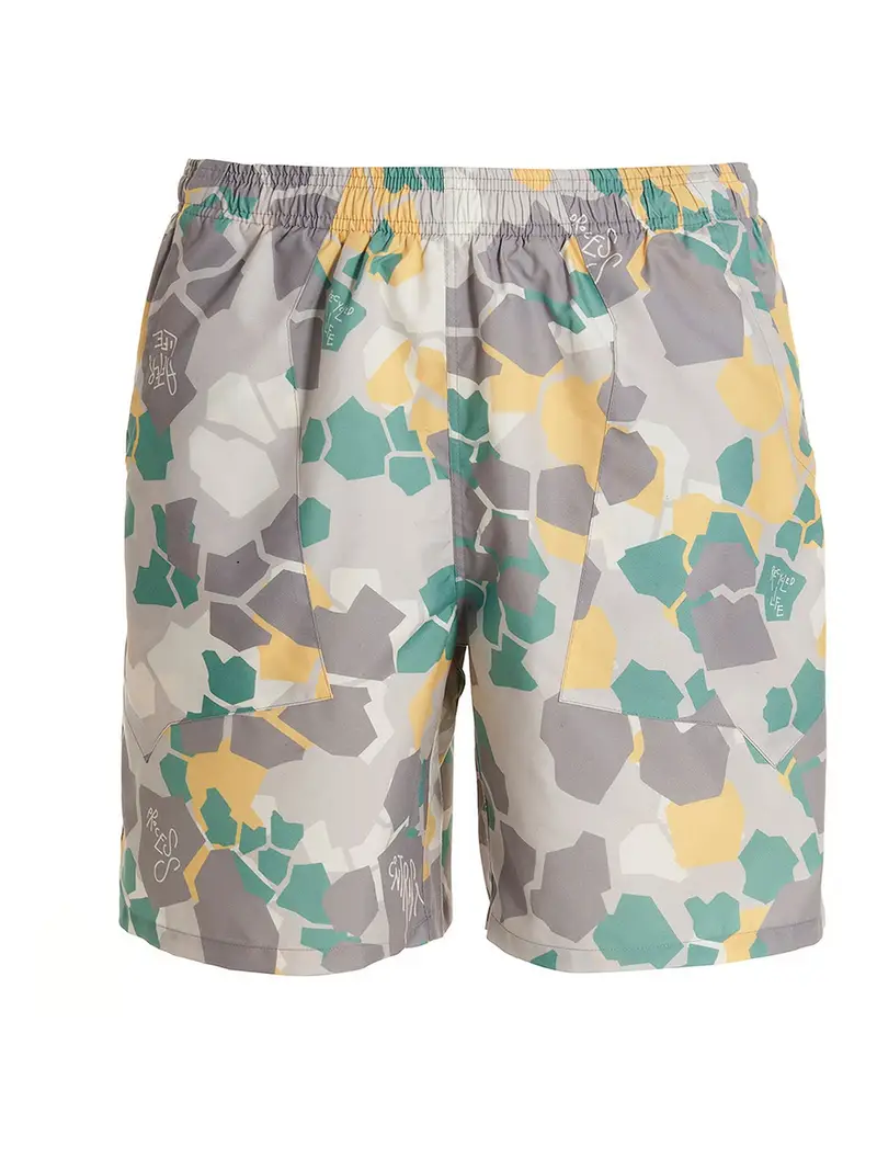 Shorts da spiaggia stampati Multicolore
