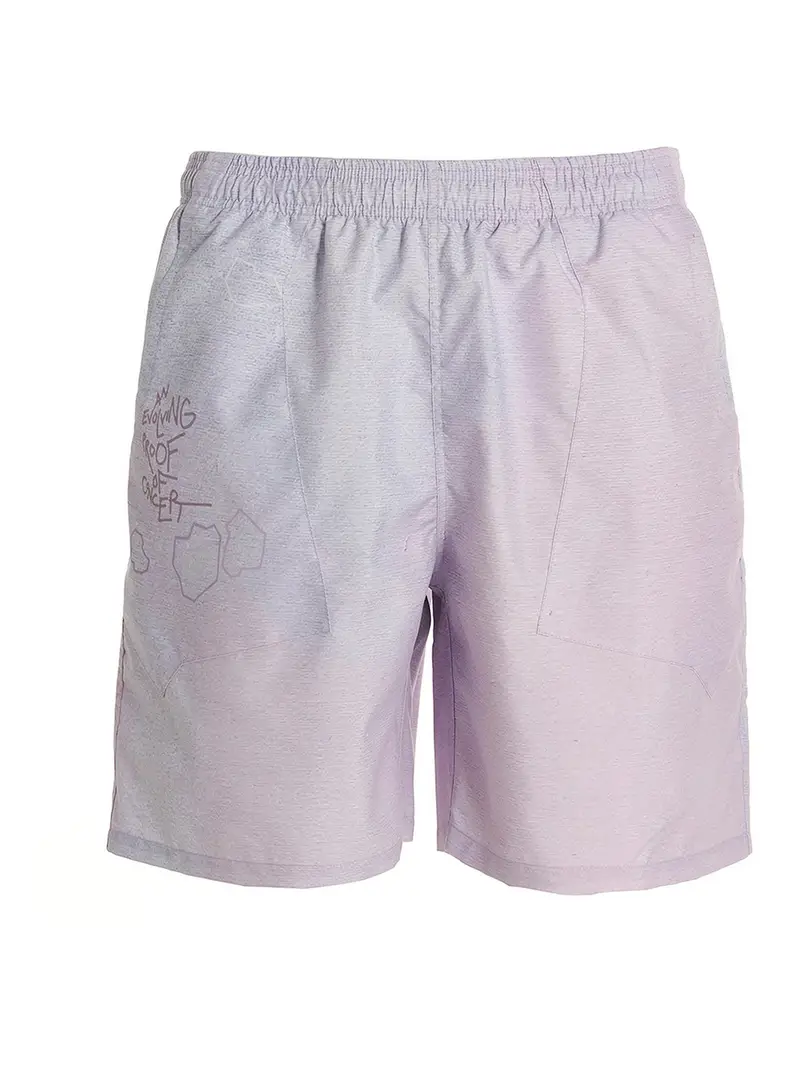 Shorts da spiaggia stampati Viola
