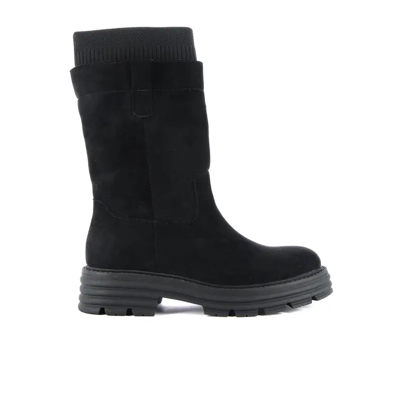 Stivali bassi neri con bordo elasticizzato