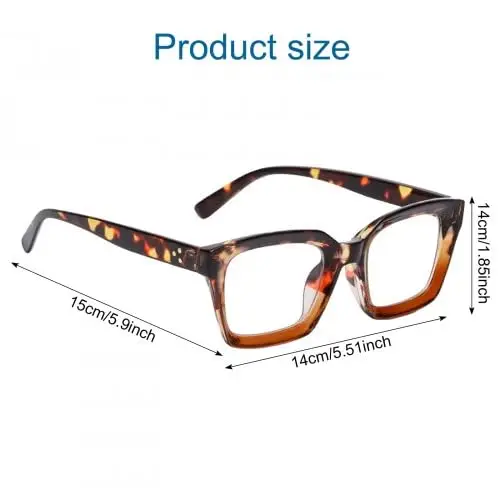 Occhiali Luce Blu Uomo e Donna, Montatura per Occhiali con Lenti Trasparenti, Cornice Quadrata Occhiali, Montature per miniatura 2