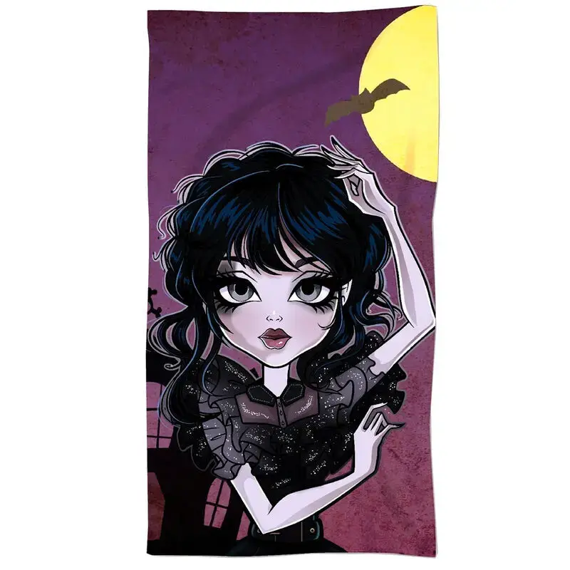 Asciugamano da bagno da donna in cotone OcioStock Gothic Girl