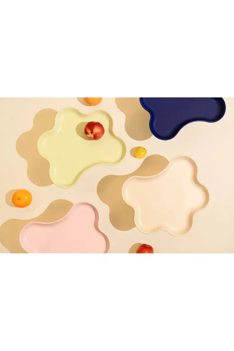 vassoio decorativo Templo 27 x 24, 7 x 11 5 cm Beige miniatura 5