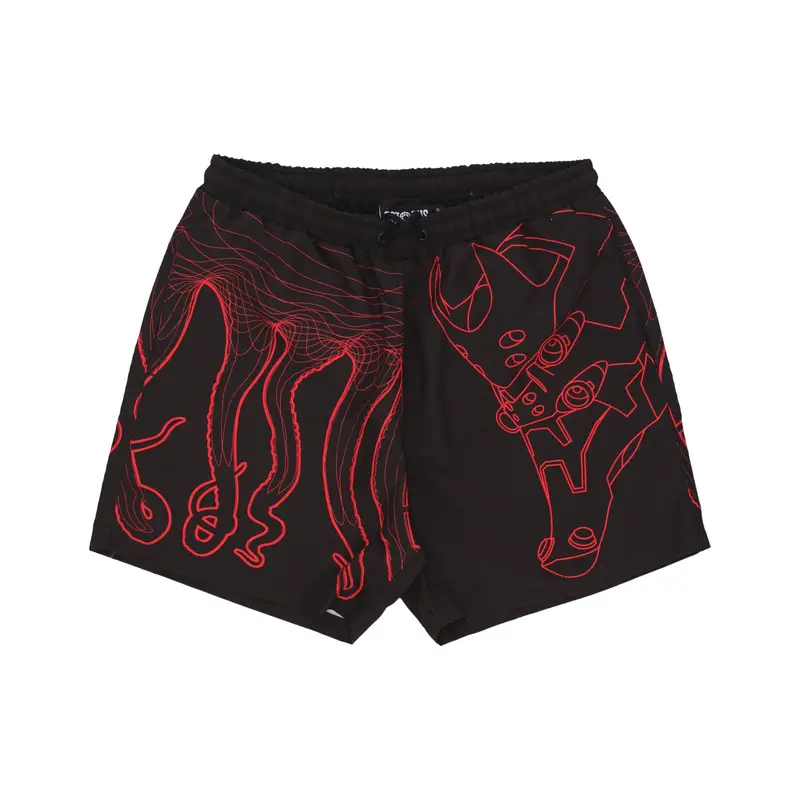 Costume Pantaloncino Uomo Evangelion 02 Flowing Octopus Swimtrunk Black
