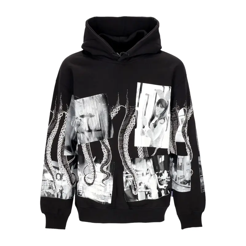Felpa Cappuccio Uomo Bunnies Nights Hoodie X Playboy Black