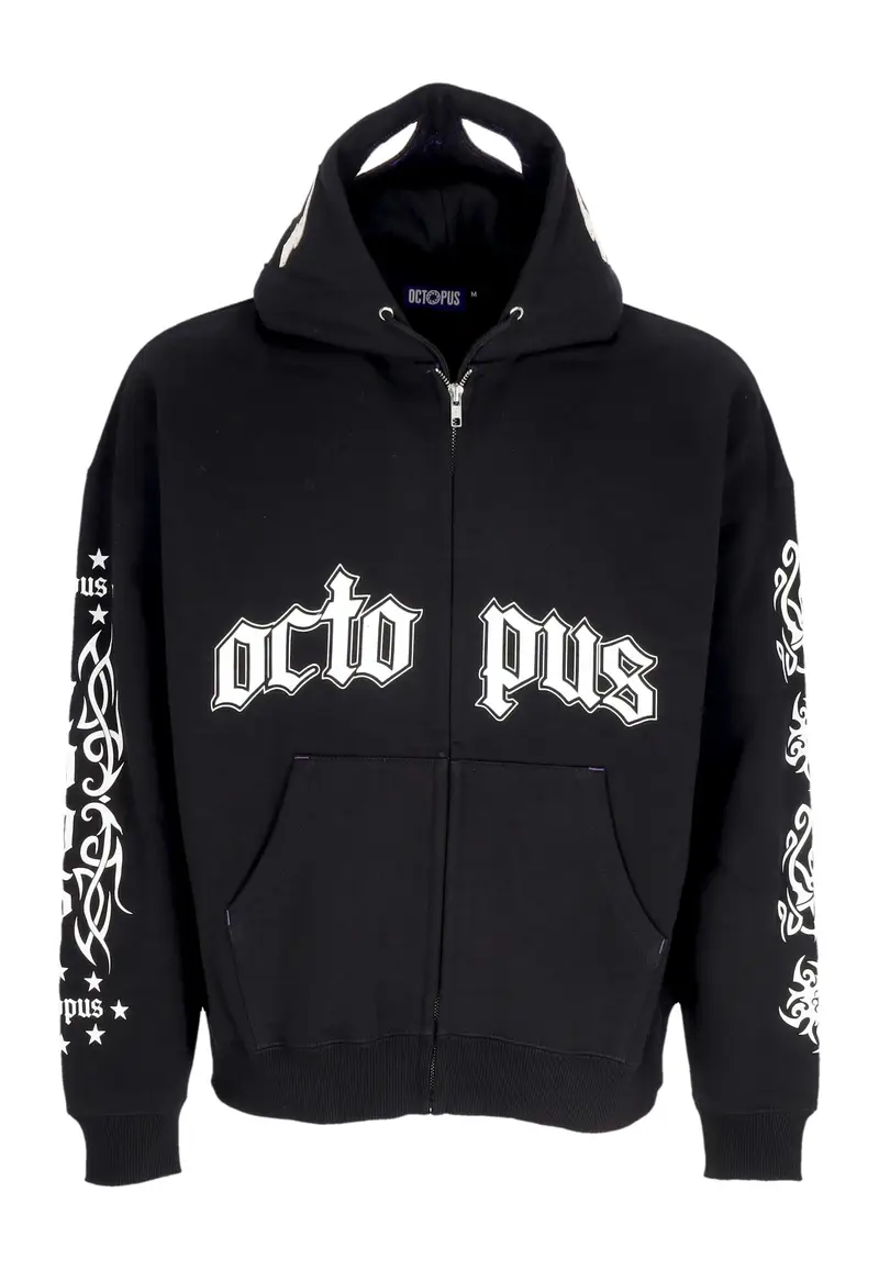Felpa Cappuccio Zip Uomo Lucha Libre Mask Full Zip Hoodie Black
