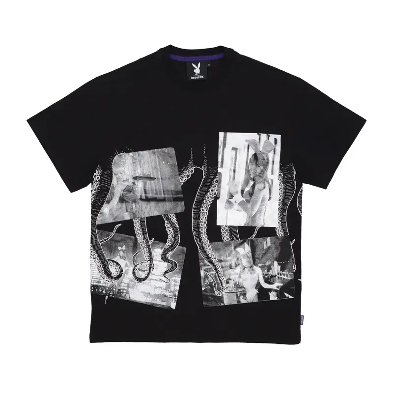 Maglietta Uomo Bunnies Nights Tee X Playboy Black