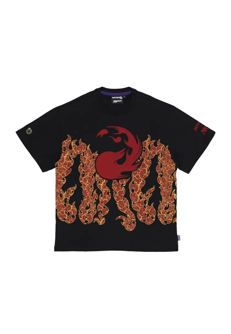 Maglietta Uomo Magic the Gathering X Octopus Mountain Tee Black
