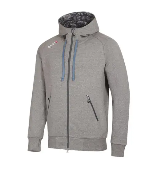 Hoodie Zipper M - felpa con cappuccio - uomo Grey