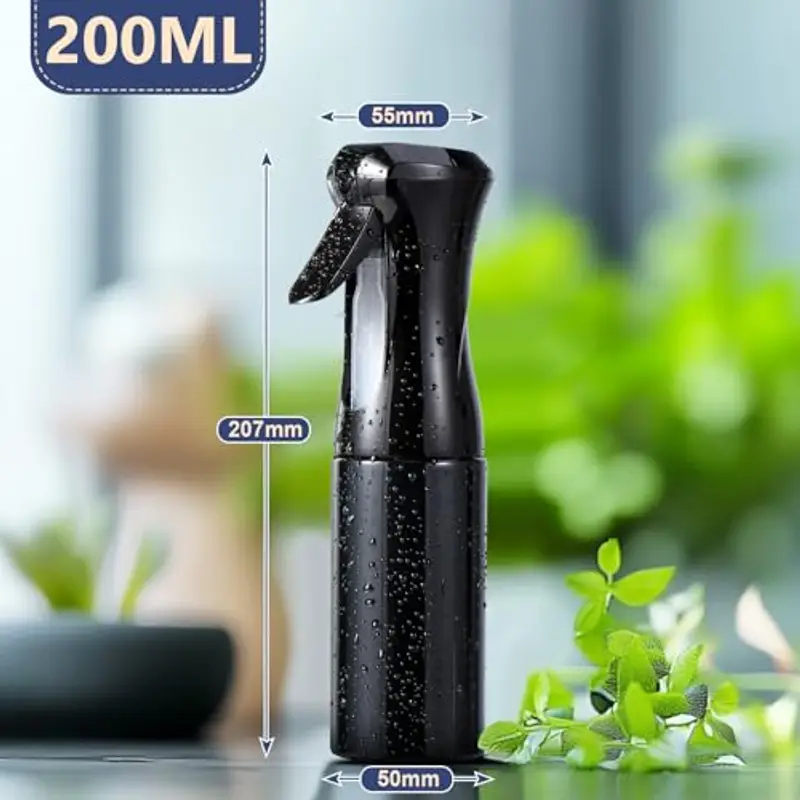Oderra Spruzzino Nebulizzatore, 200ML Flacone Spray per Capelli Continuo Fine, Bottigliette Spray Riutilizzabile per barbiere, piante, animali domestici miniatura 2