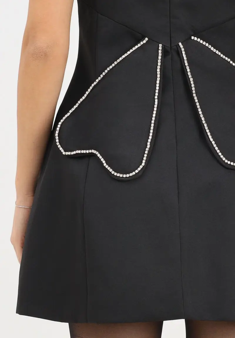 Abito corto Bosaro nero da donna miniatura 3