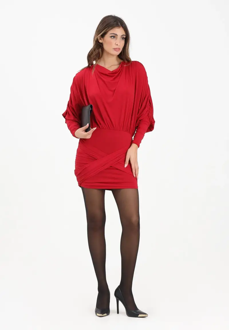 Abito corto Cerese rosso da donna miniatura 2