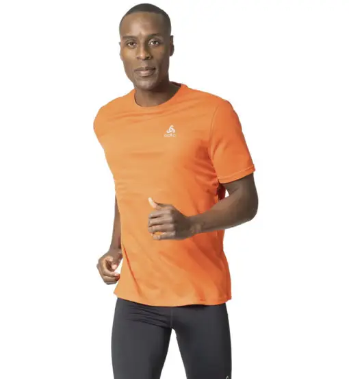 Crew Neck Essential - maglia running - uomo Orange