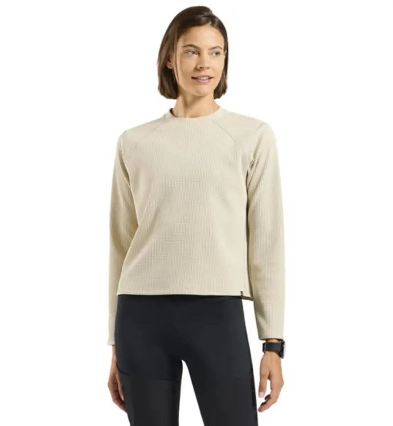 Cubic W - felpa in pile - donna Beige