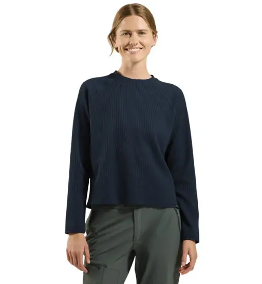 Cubic W - felpa in pile - donna Blue