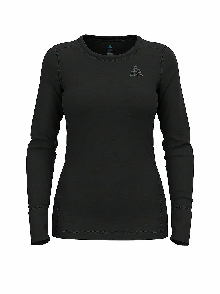 Damen Shirt Merino 200 nero | XS