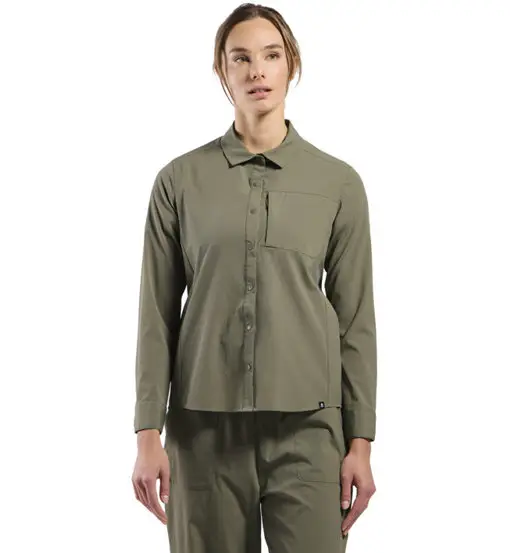 Essential - camicia a maniche lunghe - donna Green