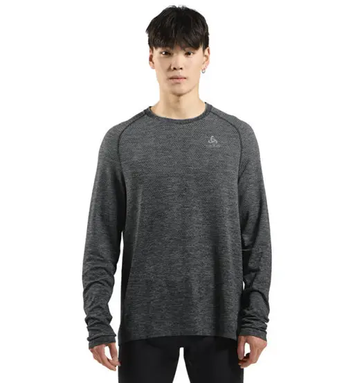 Essential L/S - maglia running a manica lunga - uomo Grey