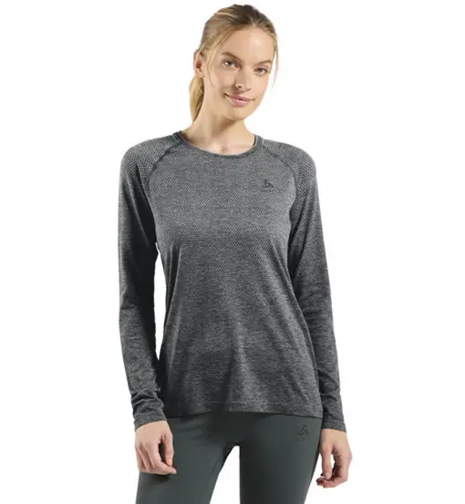Essential L/S W - maglia running a manica lunga - donna Grey