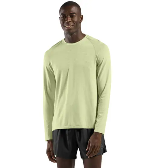 Essential - maglia running a manica lunga - uomo Green