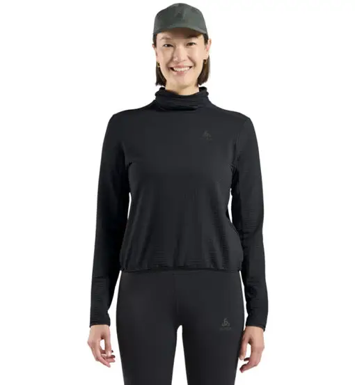 Essential Thermal W - felpa running - donna Black