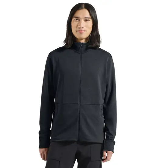 Grid M - felpa in pile - uomo Black