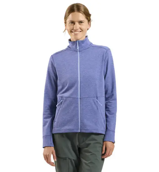 Grid W - felpa in pile - donna Blue