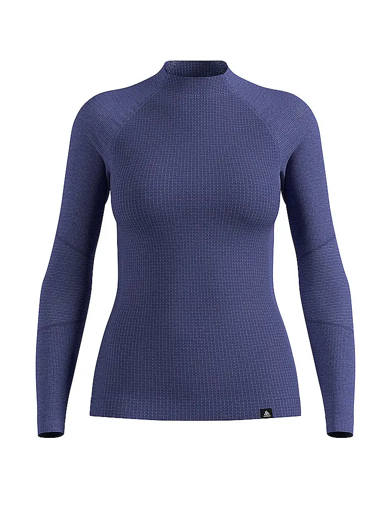 Maglia intima da donna Natural Merino 260 1/2 Zip blu | XS