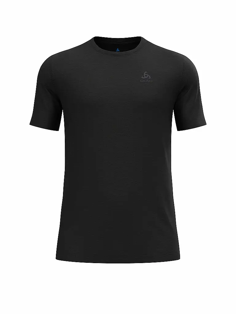 Maglietta intima funzionale da uomo Natural Merino 160 nero | L